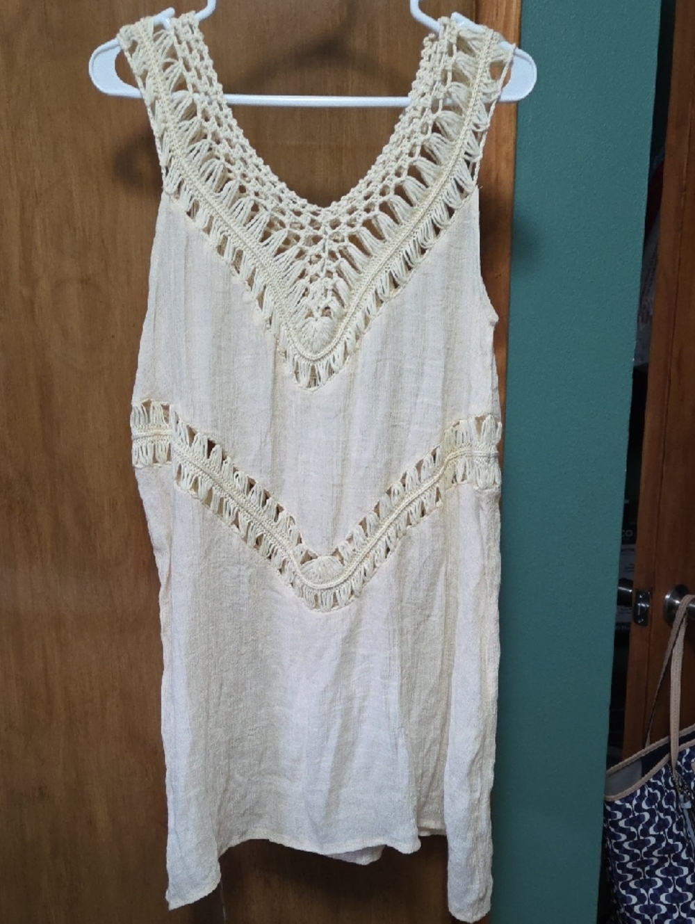 SHEIN Cream Sleeveless Knit Top/Dress